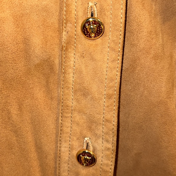 Vintage suede, Escada button-down flaw - Picture 3 of 9